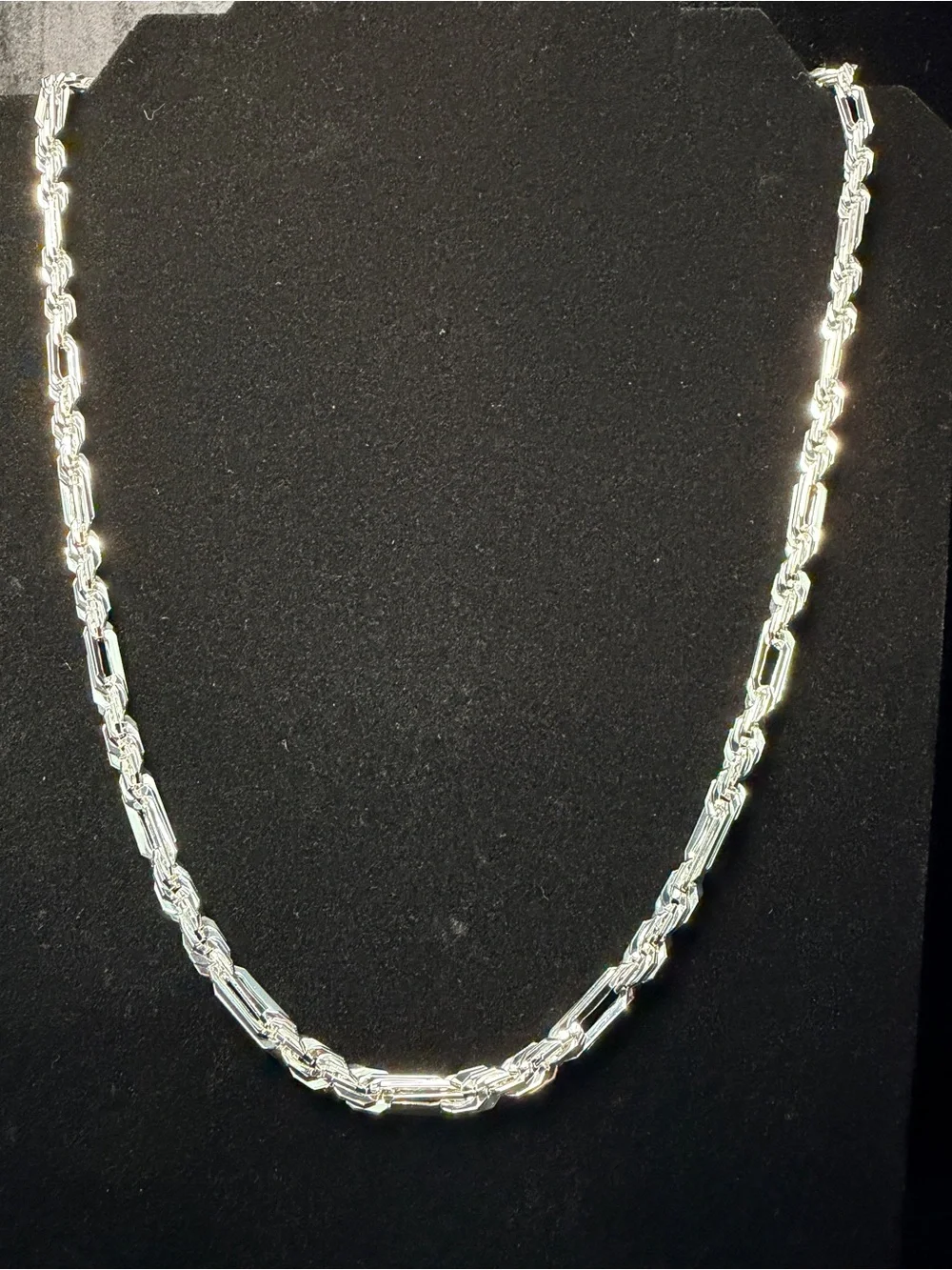 Milano S925 Stamped Silver Filled 24in 5MM 33.2g necklace. SHINE!! Brand new